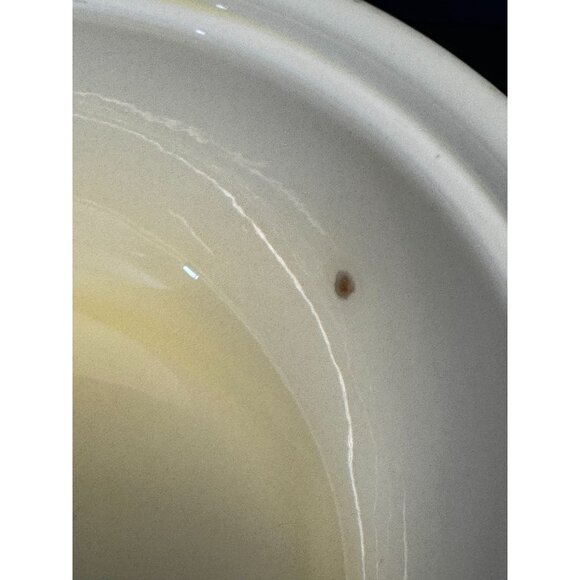 Vintage Homer Laughlin Oven Serve Casserole With Lid Platinum Stars Embossed Pat - Picture 7 of 14